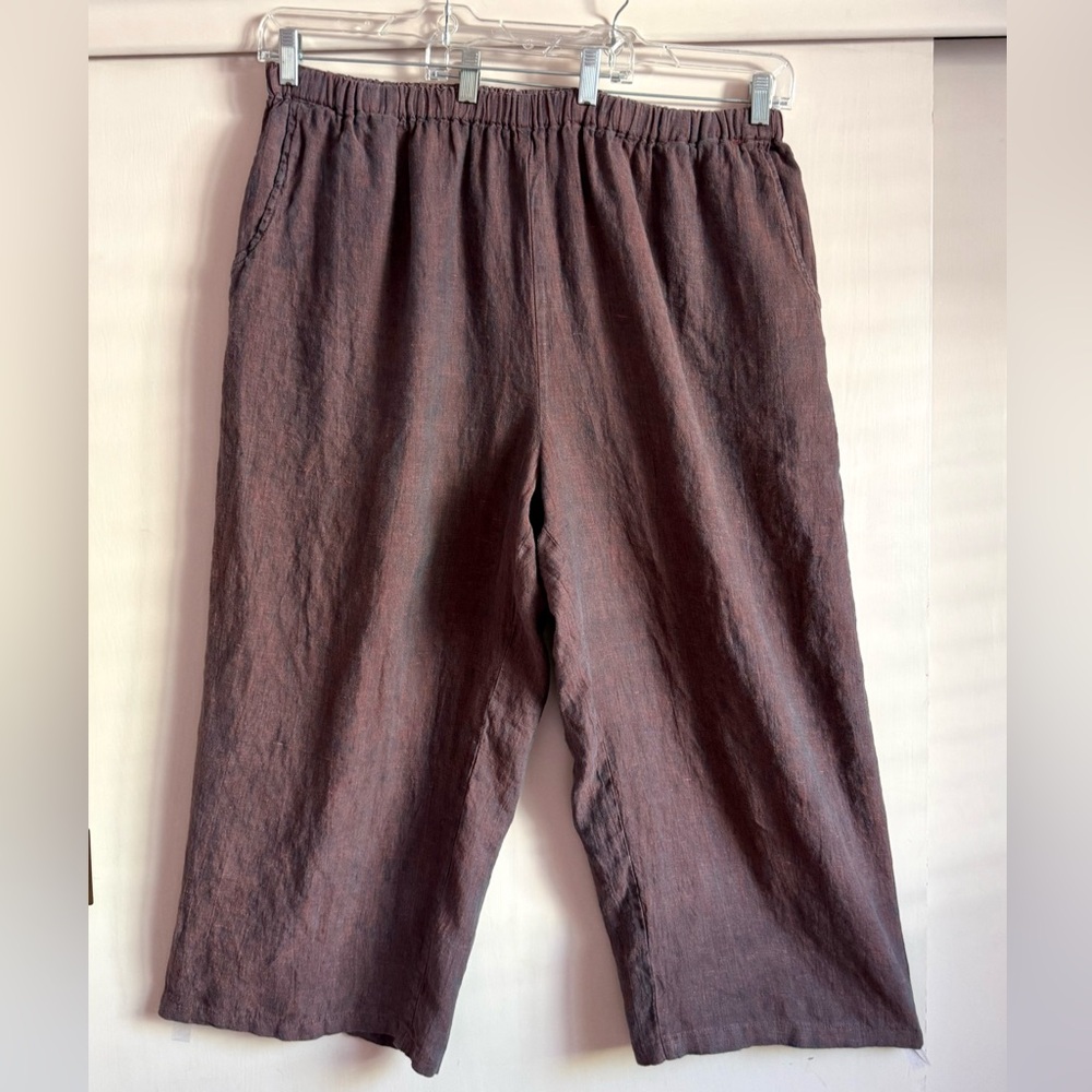 FLAX Linen Floods Crop Pants ❤️💙 Crossweave 2G 2x 3x